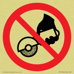 Prohibition: Do not use with hand-held grinding machine